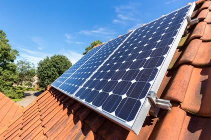 Solarmodule auf Dach