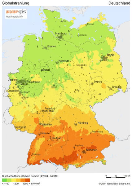 Sonneneinstrahlung_Deutschland Sonneneinstrahlung_Deutschland